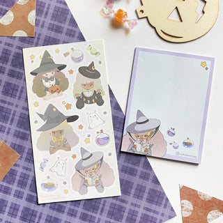 witch pastel potions star notepad memo