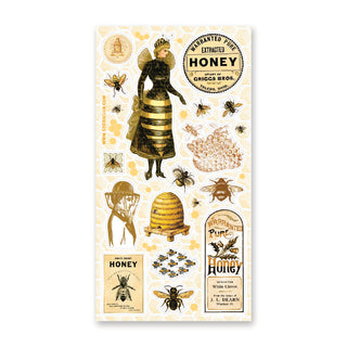 bee honey hive sticker sheet
