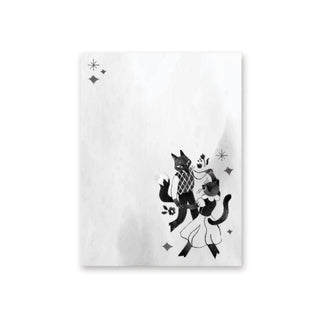 nature forest foxes animals notepad 