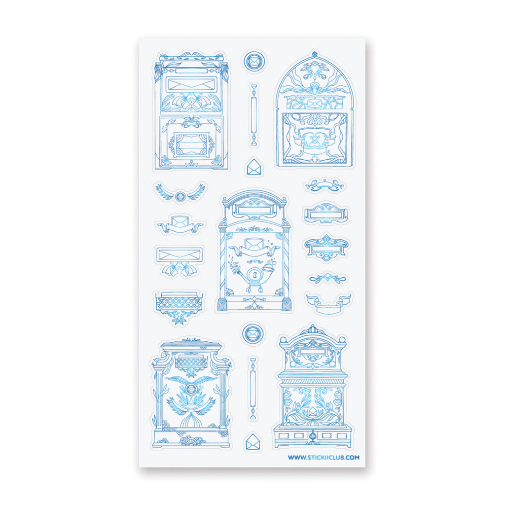Antique Mailboxes Sticker Sheet – STICKII