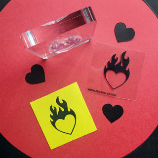 Flame Heart Stamp