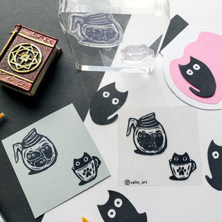 Coffee Cat Stamp