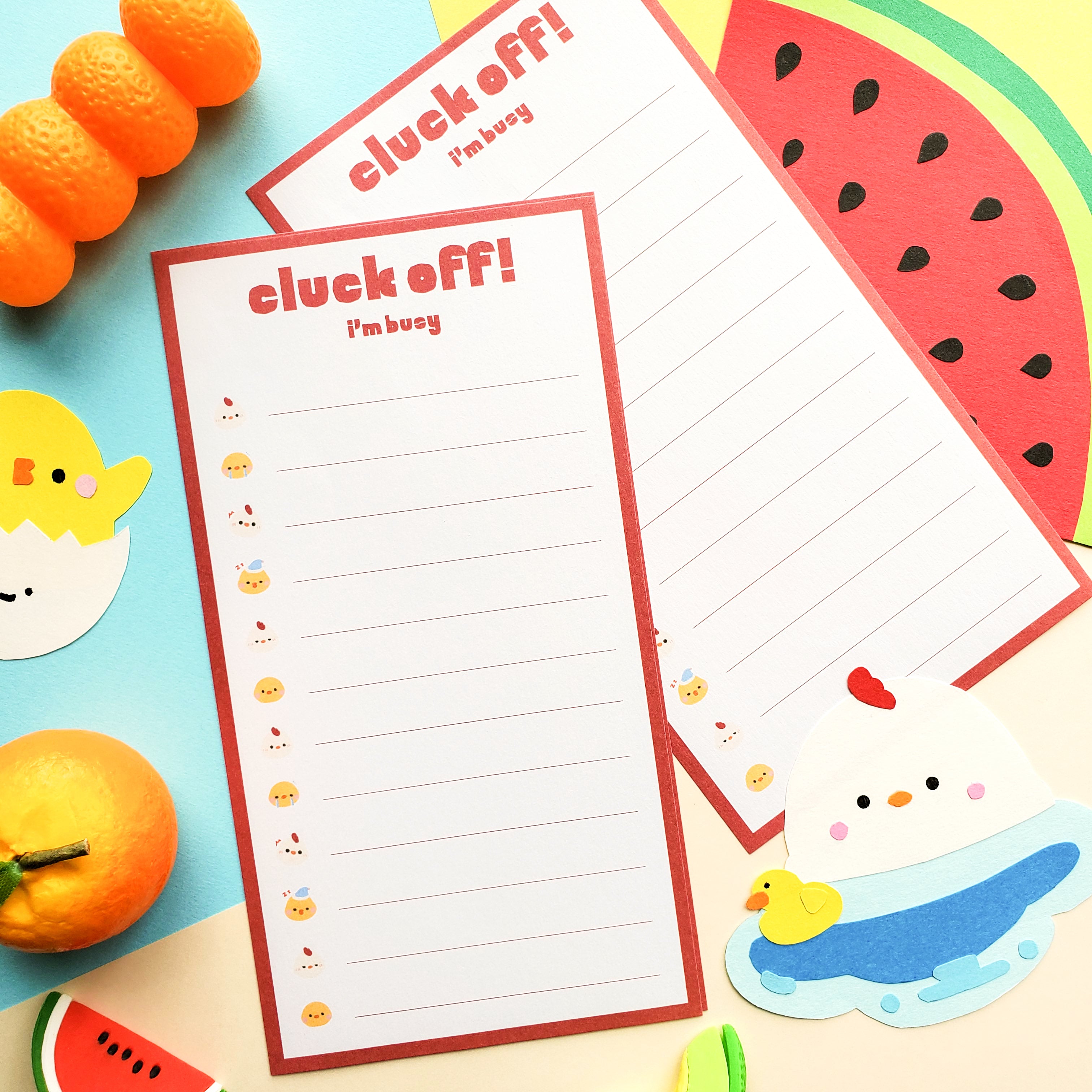 Cool Off Note Cluck Off! Note Sheets – STICKII