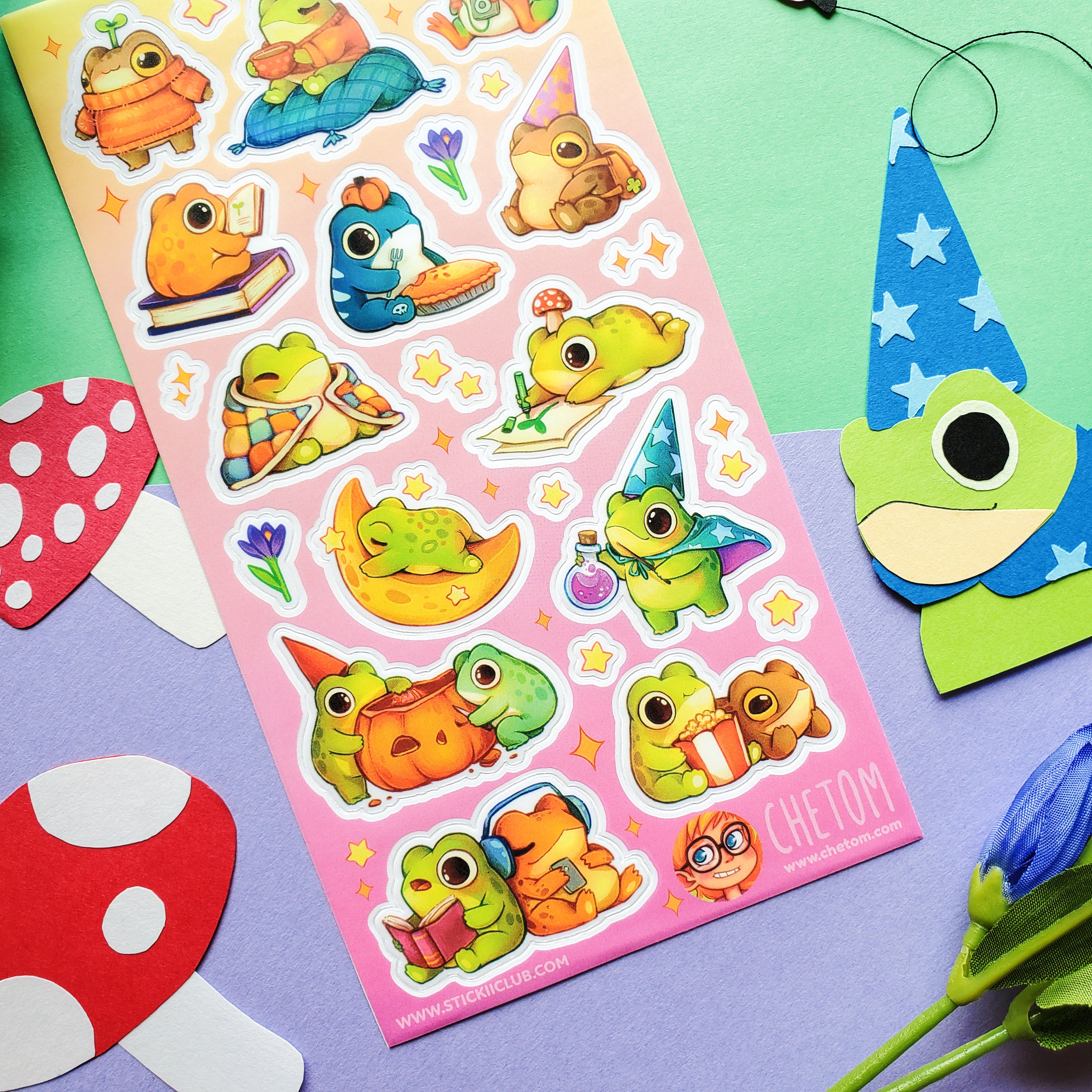 Froggin Fun Wizards Sticker Sheet – STICKII