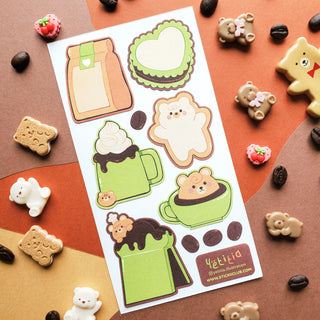 Kawaii Kuma Cafe Labels