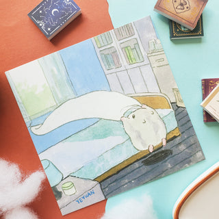 Good Morning Hammy Postcard