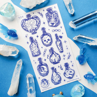 Dreamy Blue Bottles