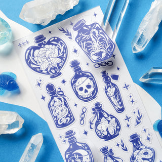 Dreamy Blue Bottles