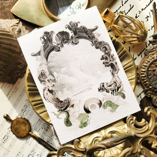 Vintage Sea Frame Mini Notepad