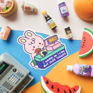 Bunny Konbini Sticker