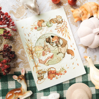 An Autumn Gathering Mini Notebook