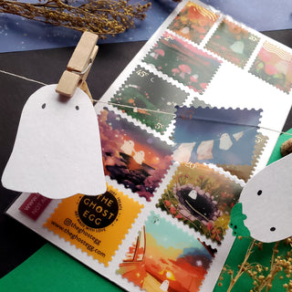 Kawaii Ghost Stamps