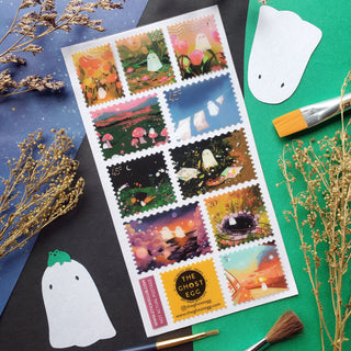 Kawaii Ghost Stamps