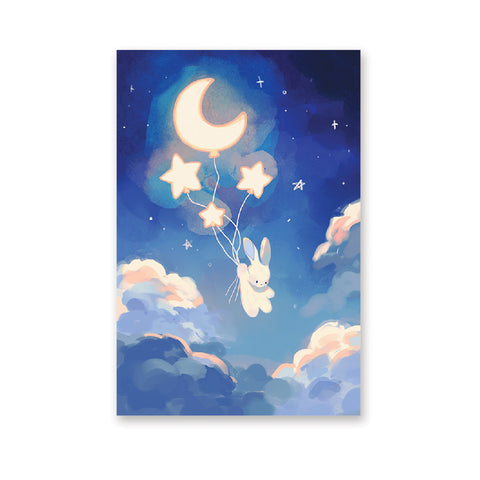 Bunny Nighttime Greeting Card