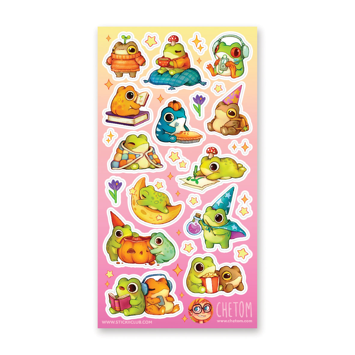 Froggin Fun Wizards Sticker Sheet – STICKII