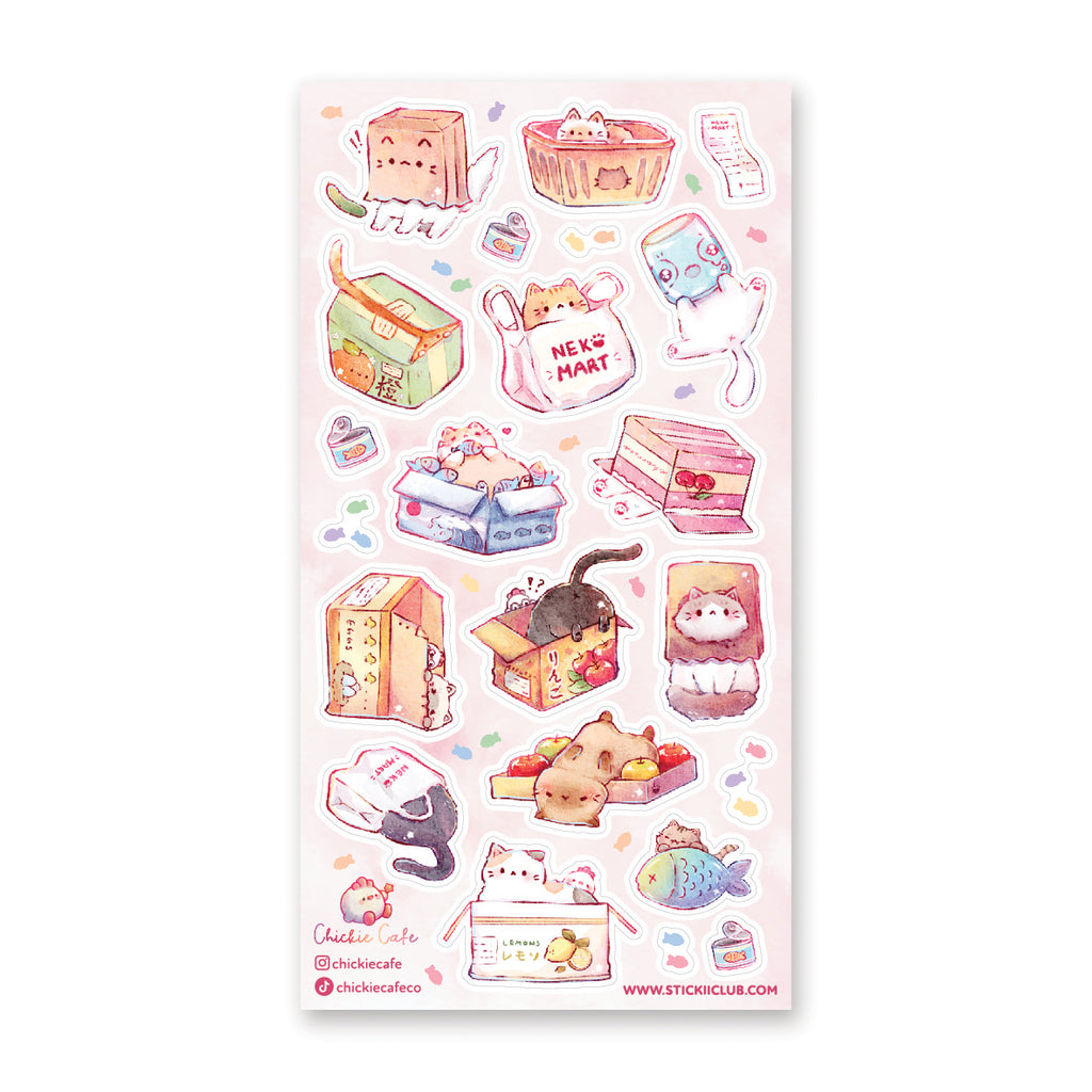 Neko Mart Sticker Sheet – STICKII