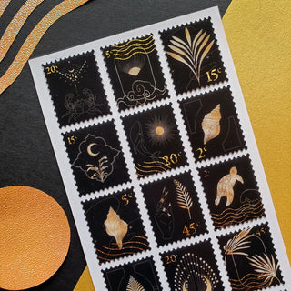 Golden Sealife Stamps
