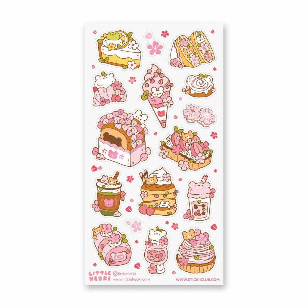 Pastel Sakura Sweets Sticker Sheet – STICKII
