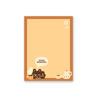 Cozy Cat Morning Mini Notepad