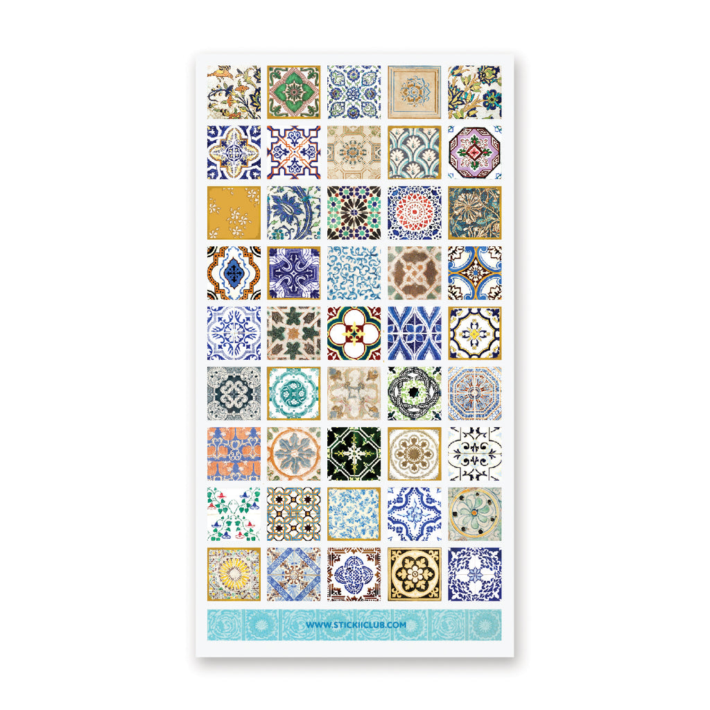 Beautiful Vintage Tiles Sticker Sheet – STICKII