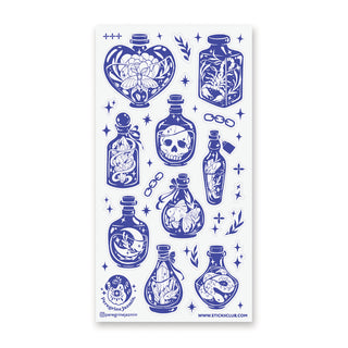 Dreamy Blue Bottles