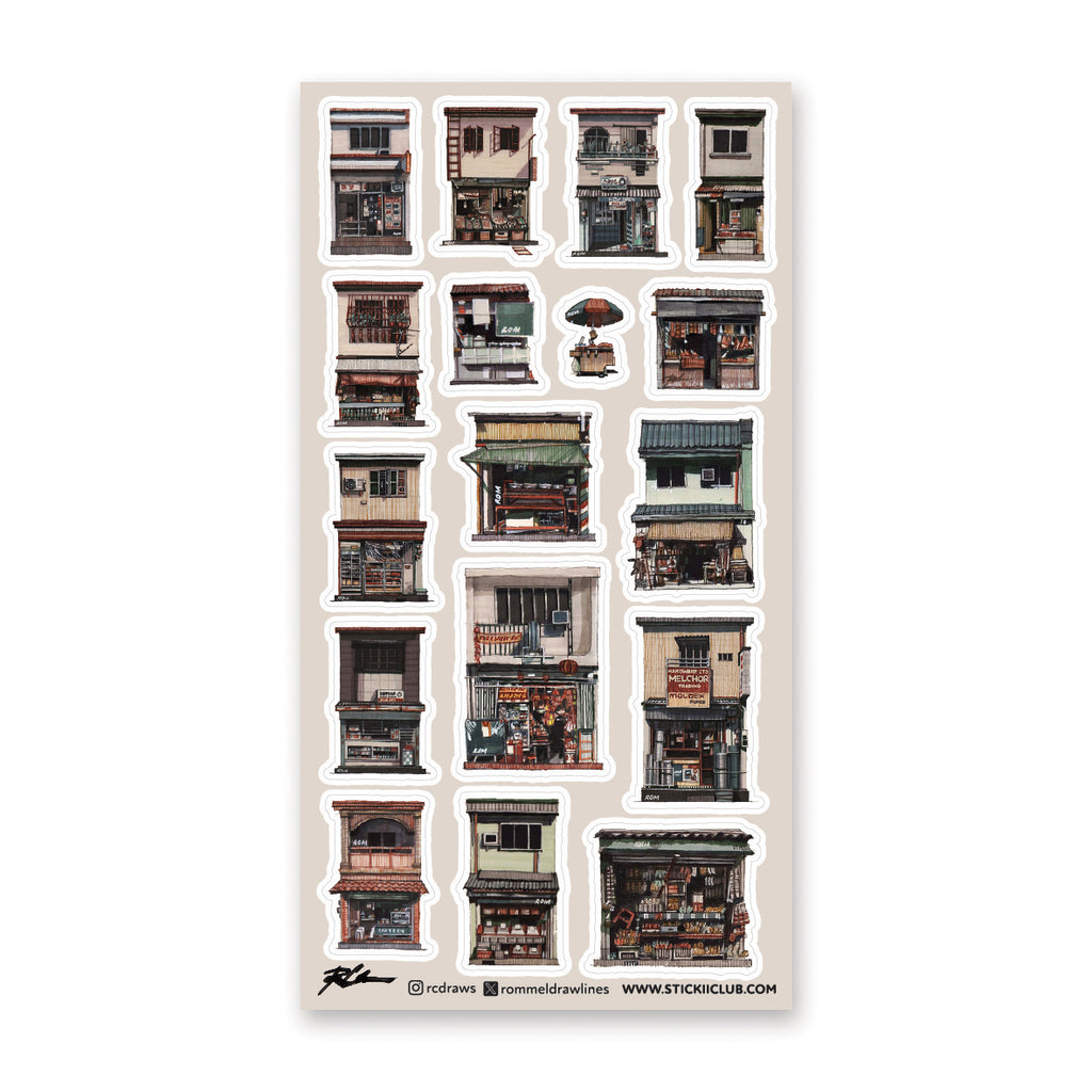Sticker Store Cover Urban Storefronts Sticker Sheet – STICKII