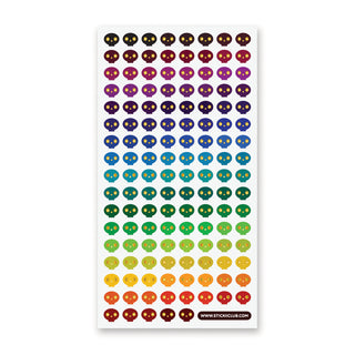 Mini Rainbow Skulls
