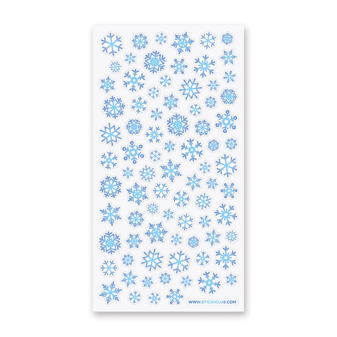 Shiny Snowflakes Sticker Sheet – STICKII