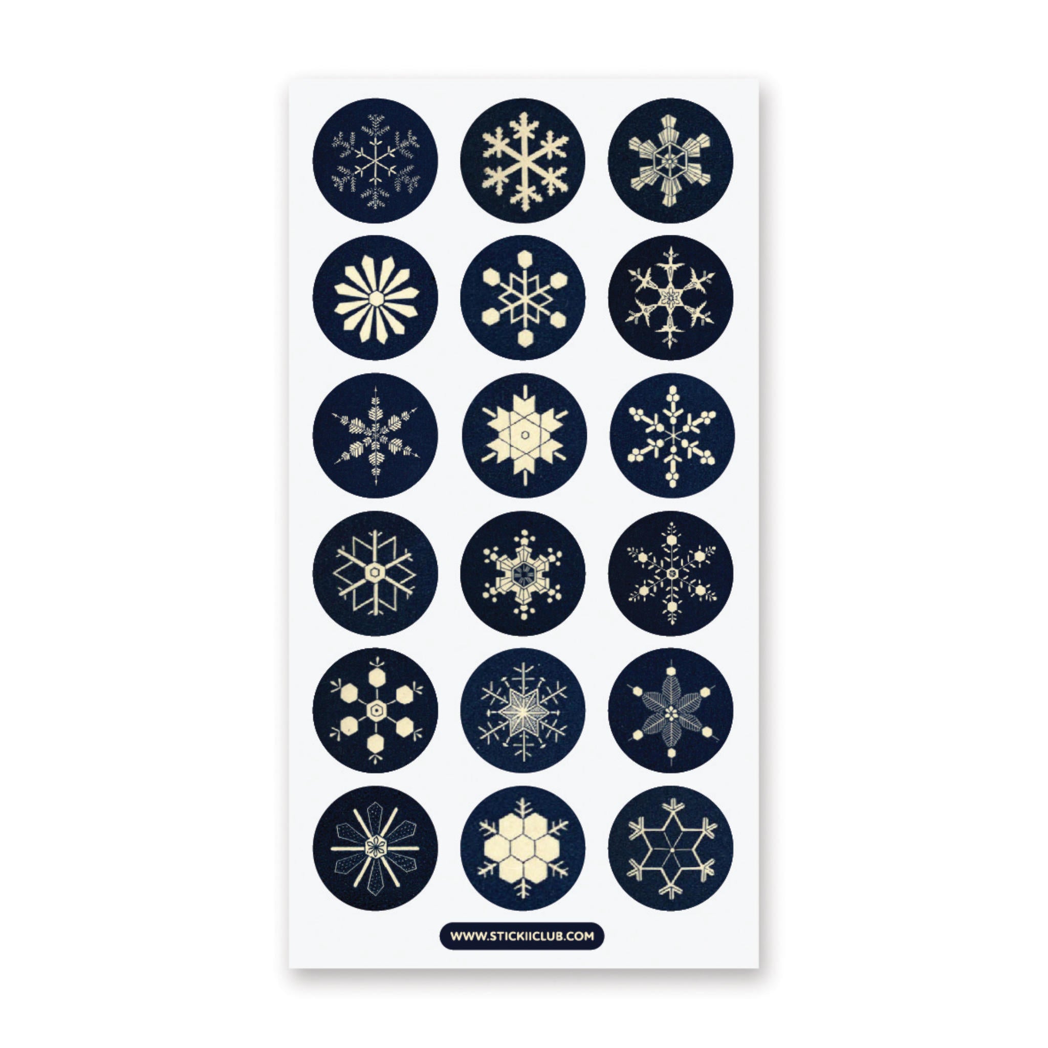 Snowflake Sitcker Snowflake Seals Sticker Sheet – STICKII