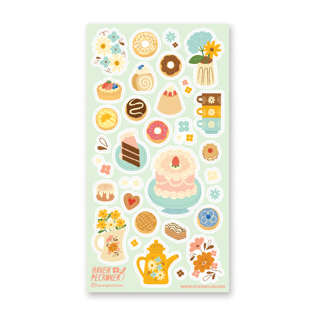 Tasty Teatime Pastries Sticker Sheet – STICKII