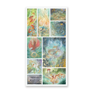 water dragons magic fantasy foil nature