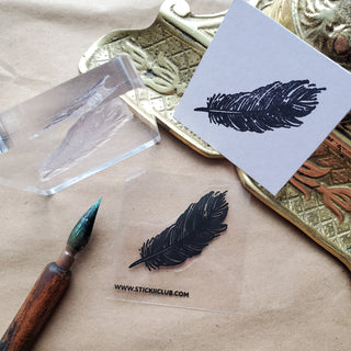Floating Feather Stamp