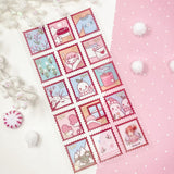 stamp stamps winter christmas seasonal seasons mug sweater mail sticker sheet