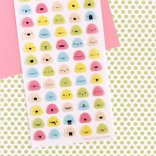 emotional expression mochi sticker sheet