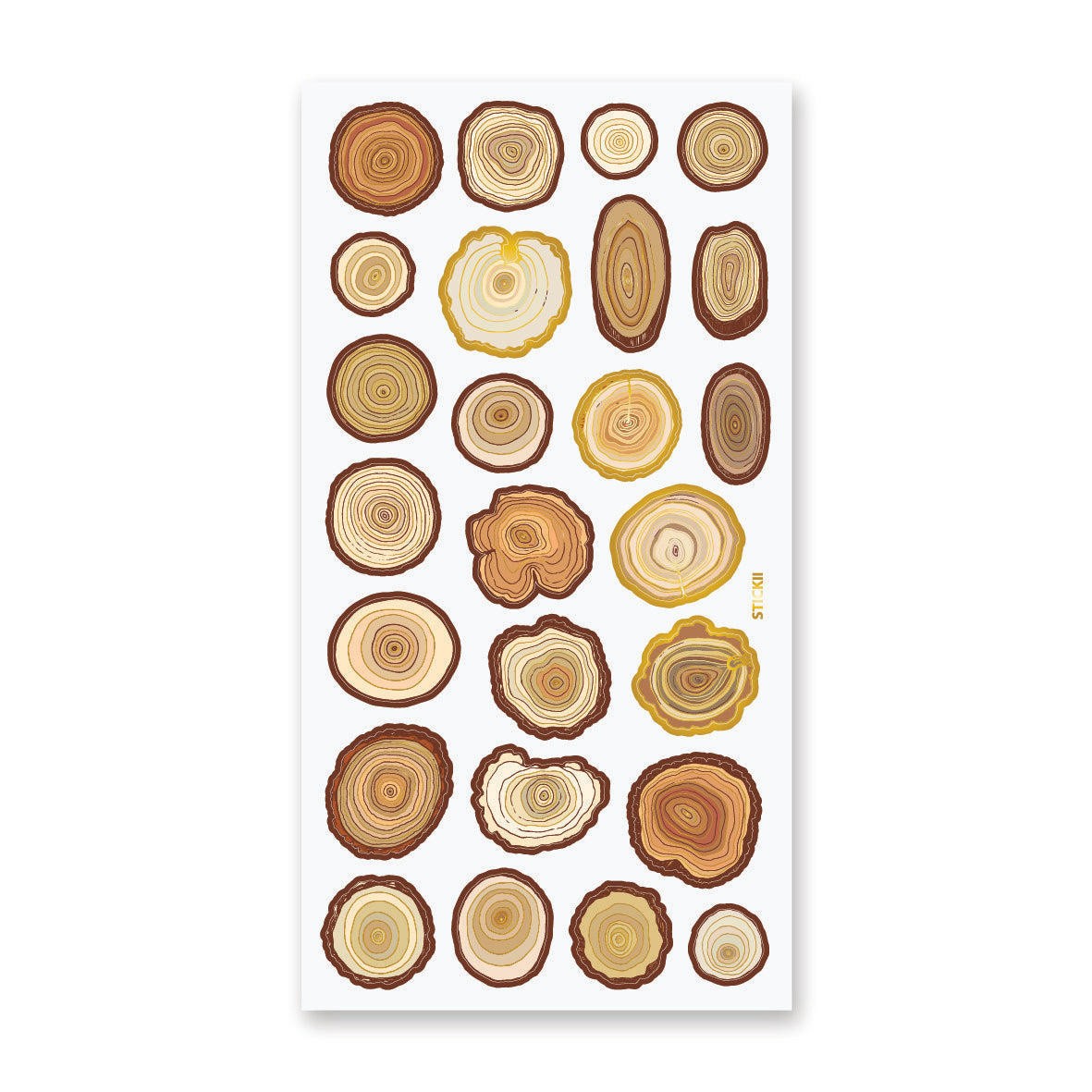Tree Ring Labels Tree Rings Sticker Sheet – STICKII