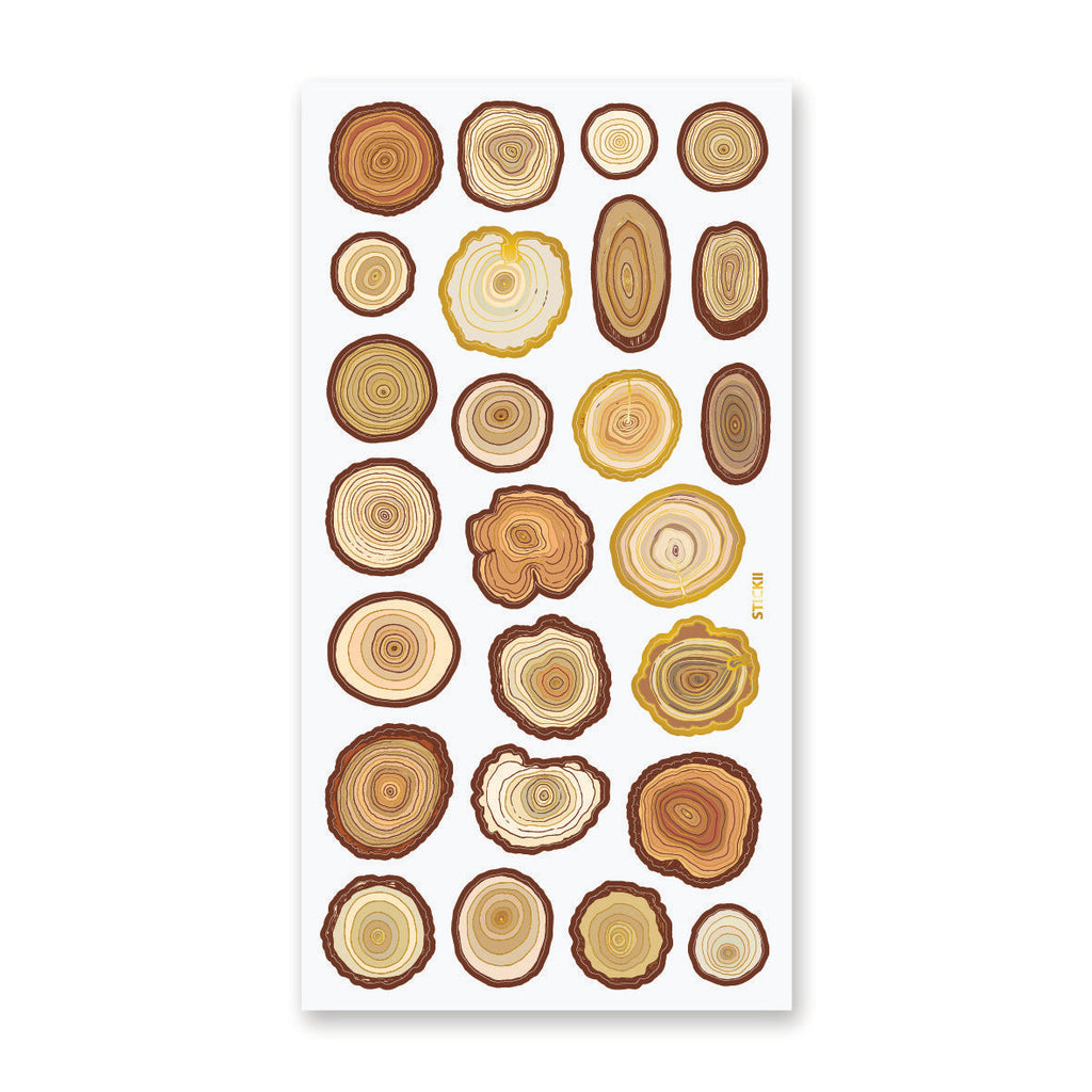 Tree Rings Sticker Sheet – STICKII
