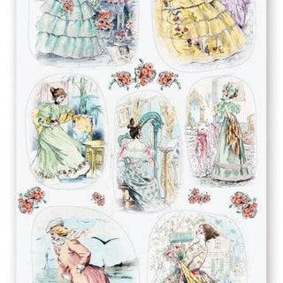 victorian dress sticker sheet