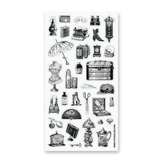 victorian fashion and items sticker sheet