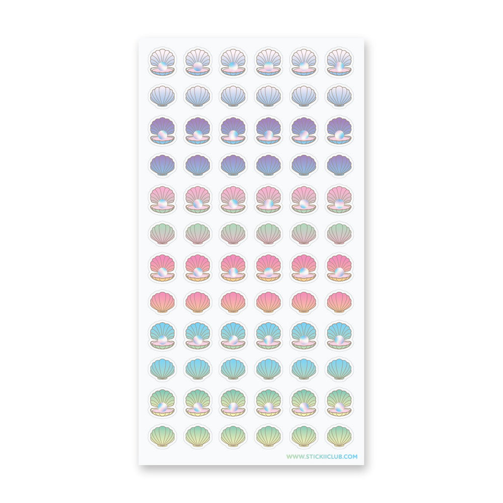 Colorful Clams Sticker Sheet – STICKII