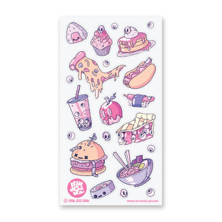 melt pastel pizza hotdog burger sushi cupcake pancake sticker sheet
