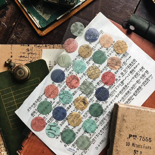 patterned seals sticker sheet