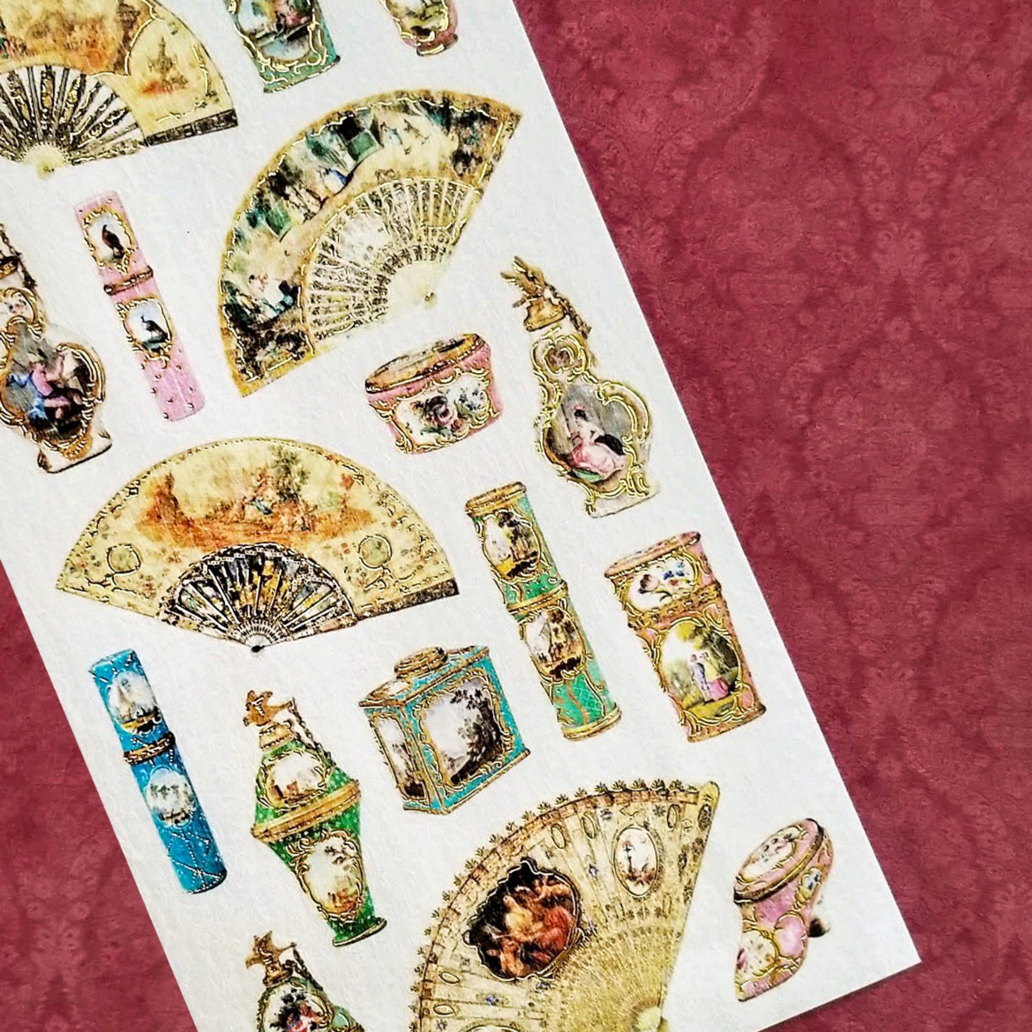 Rococo Flower Sticker Fancy Rococo Sticker Sheet โ STICKII