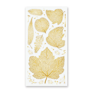 gold leaves sticker sheet