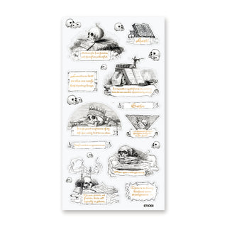poetry writing author books play tragedy sticker sheet
