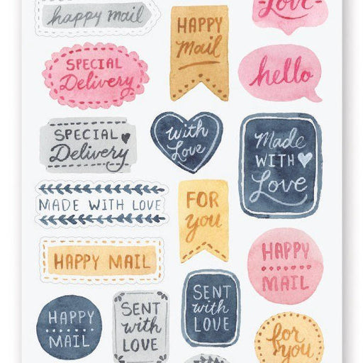 letter mail love sticker sheet