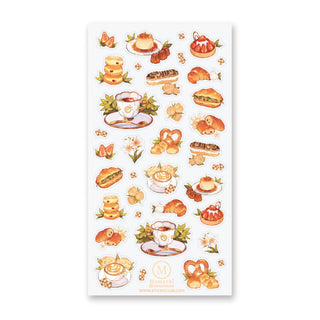 pastry bakery bread baked goods sandwich tea dessert sticker sheet