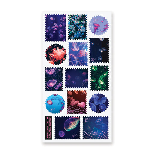 nature sea ocean animals jellyfish stamps