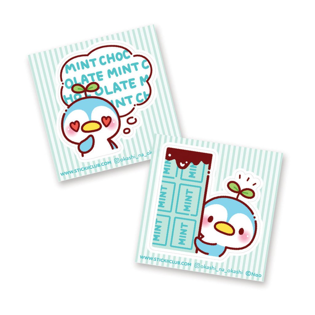 Mint Penguin Sticker Set – STICKII