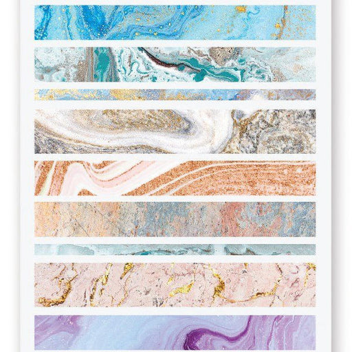marbled colors sticker sheet