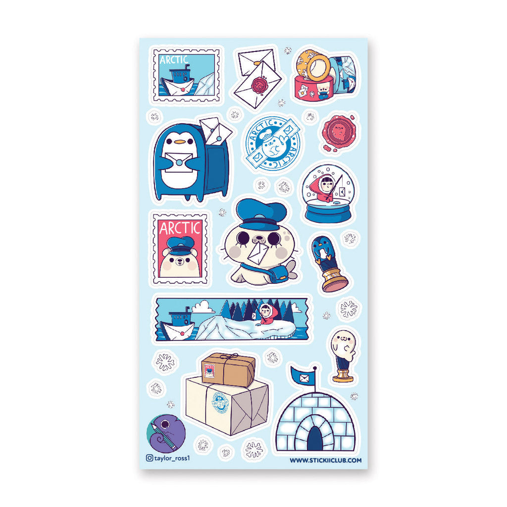 Penguin Post Sticker Sheet – STICKII
